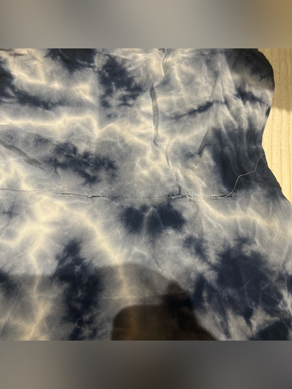 Realisation Par Navy and White Tie-Dye Slip Dress - Picture 3 of 3